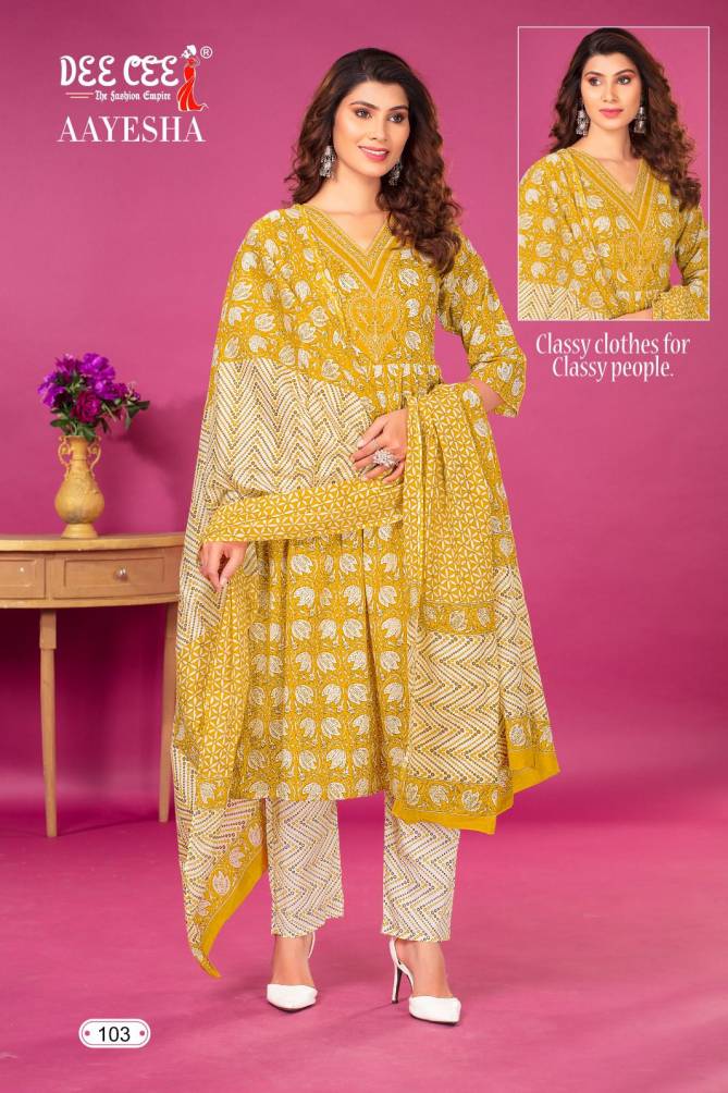 Aayesha By Dee Cee Cambric Cotton Printed Readymade Suits Wholesale Shop In Surat
